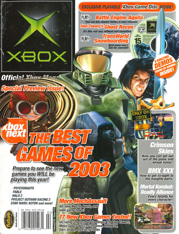 Official Xbox Magazine Issue 15 (February 2003) cover